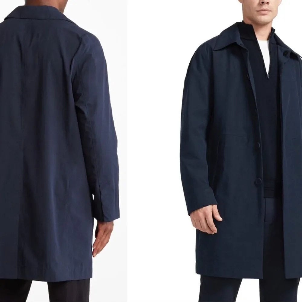 NWT Brady Jacket Mens Large Tunnel Trench Dark Sapphire Trench Coat $ 398.00